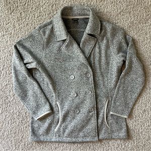 Eddie Bauer Women’s Double Breasted Lightweight Fleece Pea Coat